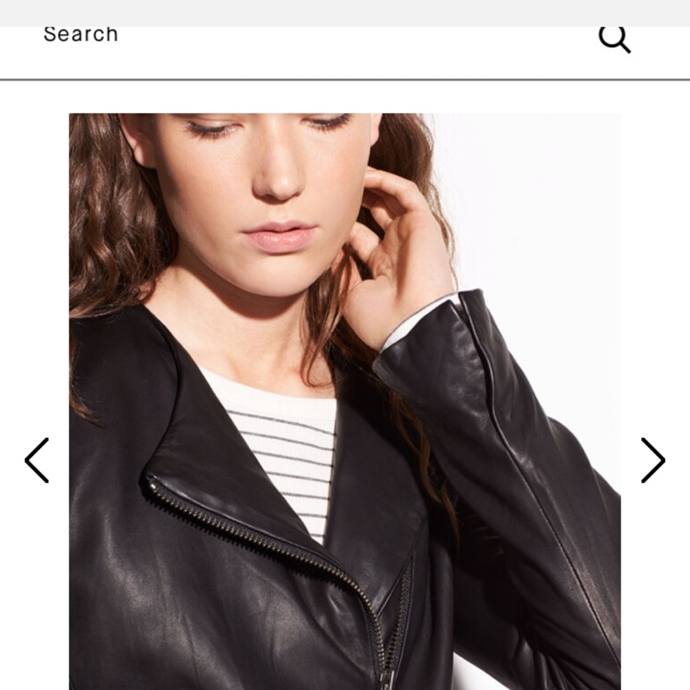 Vince Moto leather jacket sz S